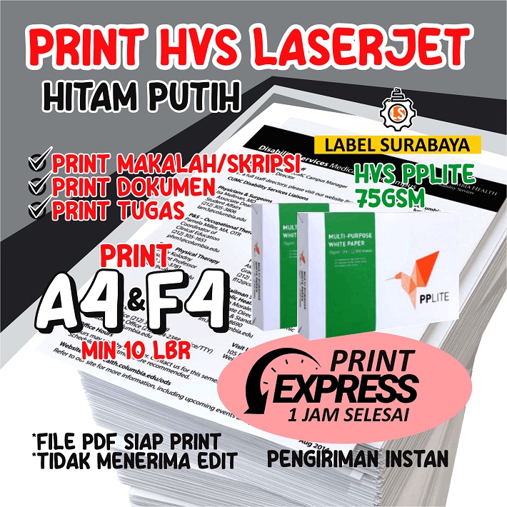 

Print / Cetak Dokumen Tugas Skripsi Kertas A4 / F4 75gsm Hitam - Putih