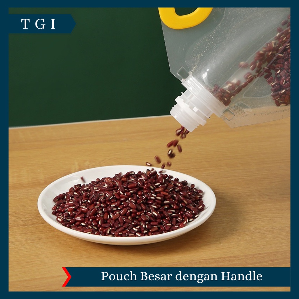TGI - TAS POUCH KEMASAN / TAS PENYIMPANAN PORTABLE TAHAN LEMBAB / TAS POUCH PENYIMPANAN TRANSPARAN / KANTONG SEGEL PENYIMPANAN