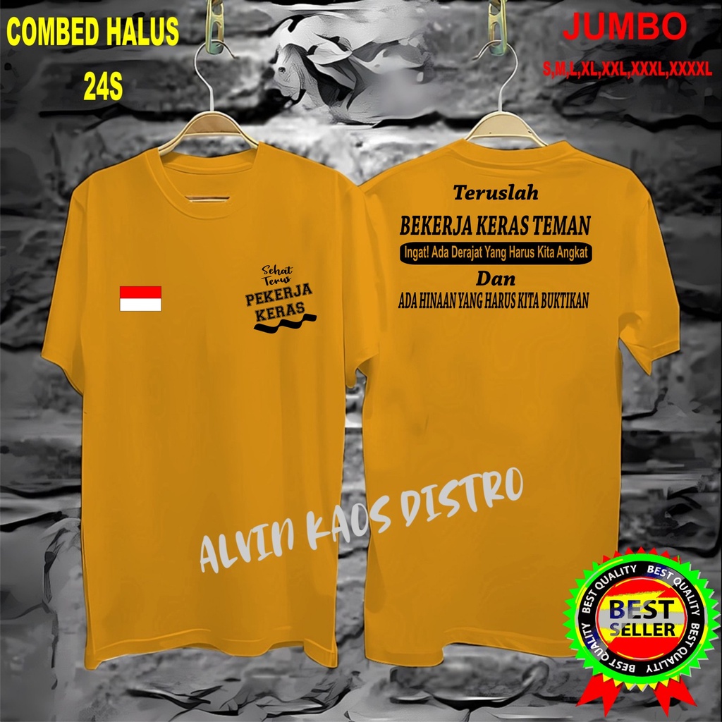 APP Kaos DB PEKERJA KERAS BENDERA Kaos Murah /Pakaian Pria pakaian Wanita Best Seller