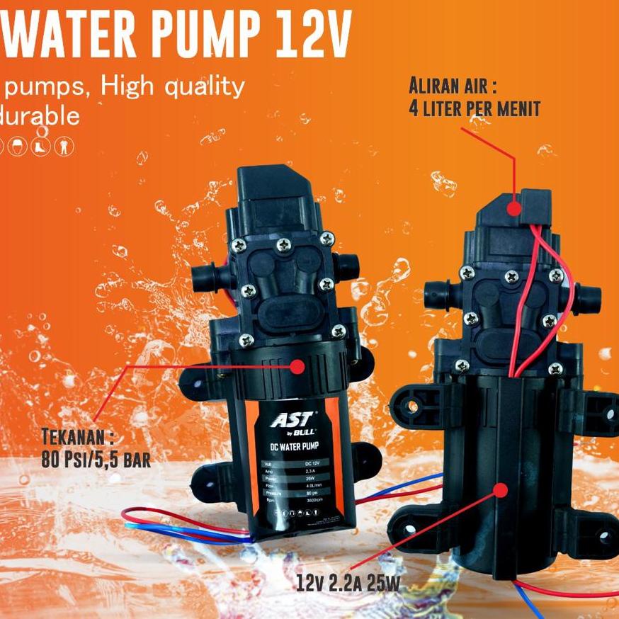 ❃ IBACHI Dinamo Pompa Air DC 12V Cuci AC Motor Mobil Steam Sprayer ossel ✥