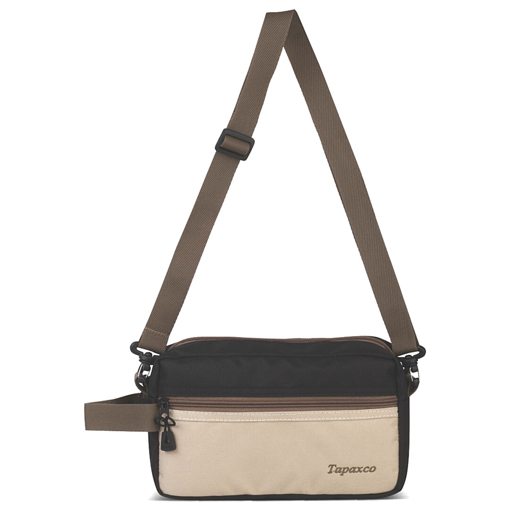 Handbag Selempang Pouch Clutch Casual Tapax joy Bandung Best Seller-hitam cream