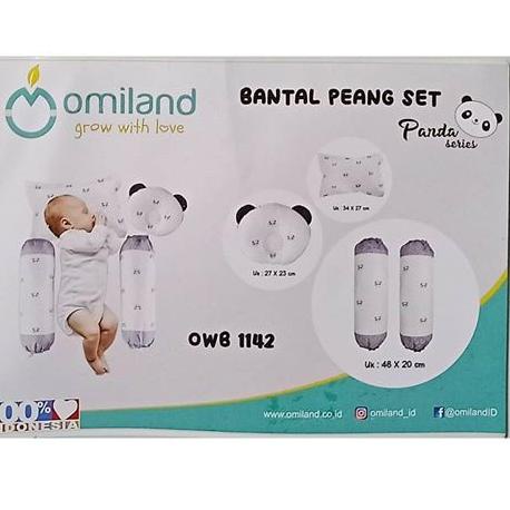 Omiland B+G Bantal Guling set Peang seri PANDA OWB1142 dan SLOTH series OB3715 STOK TERBARU