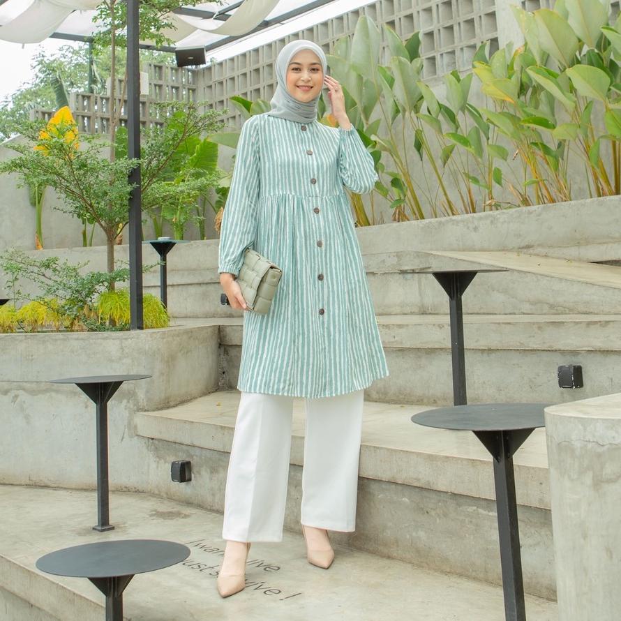 BOOMING Le Khari Tunik Zea Tunik Rayon Busui Size S - XL