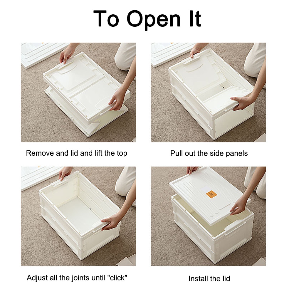 Kotak Penyimpanan Lipat [A&amp;B] Tempat Organizer Folding Storage Box Wojia