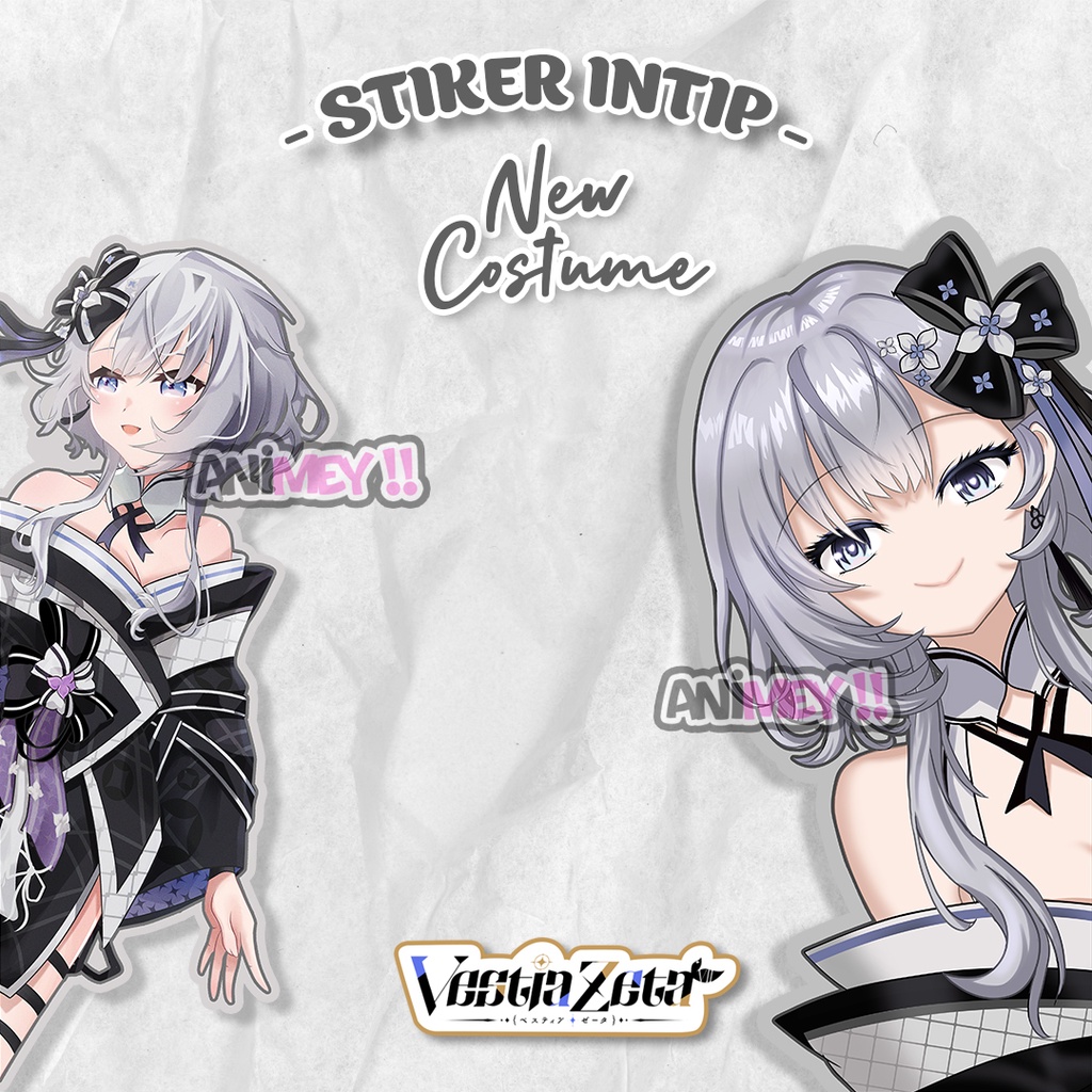 Stiker Intip Samping Vestia Zeta New Costume / stiker Anime Waterproof