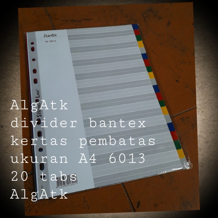 

Terlaris Kertas Pembatas Bantex. Kertas Dividier 6013.