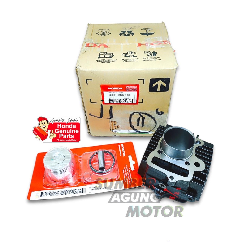 CYLINDER BLOK BURING SEHER SET GRAND SUPRA X PRIMA ORIGINAL AHM 12101-GN5-910