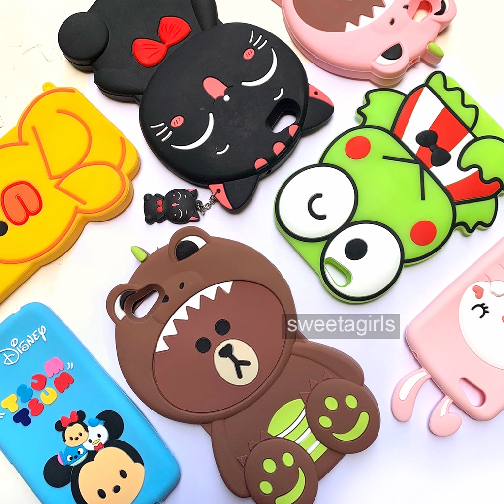 Softcase Silikon Boneka 3D untuk Oppo F1s / A59  (sama bentuk dan ukuran) - sweetacase.id - Casing Lucu Gemoy