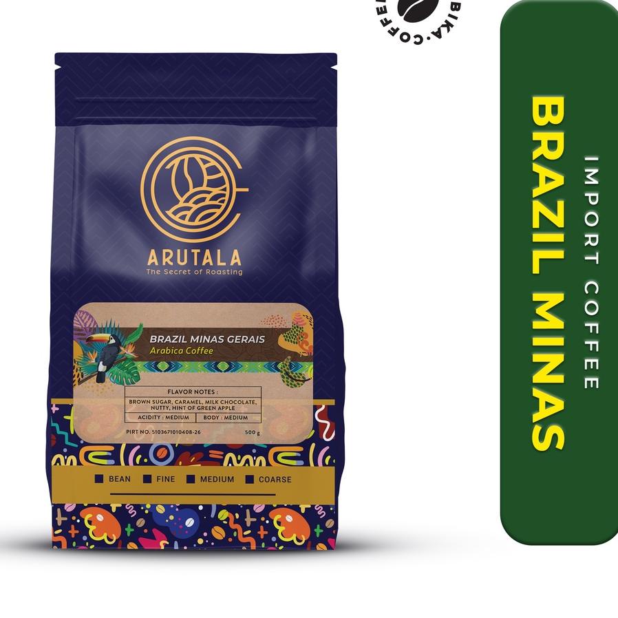 

℮ ARUTALA Kopi Brazil Minas Gerais Arabika 500 Gram ♟