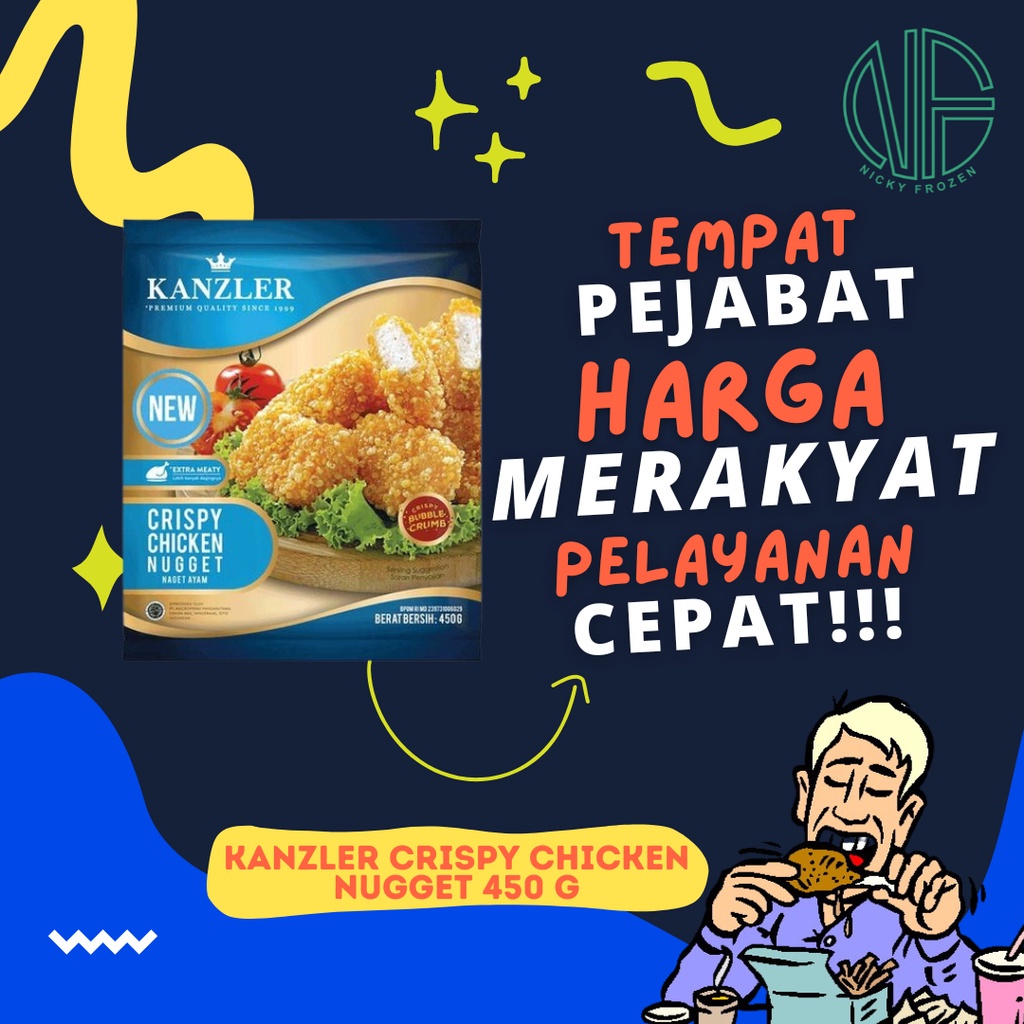 

KANZLER CRISPY CHICKEN NUGGET 450gr