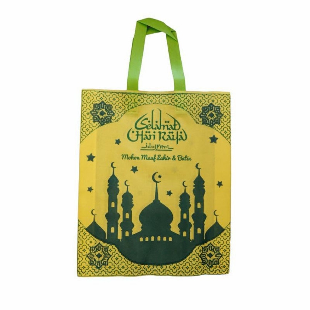 Tas Sembako Goodie Bag Lebaran 30 x 40 x 8 cm Goodies Bag Idul Fitri Tas Bingkisan Tas Parcel Lebaran Parsel Hampers Hamper Tas Souvenir Lebaran Ramadhan Kantong Belanja Tas Idul Fitri Tas Lebaran Warna - Acak