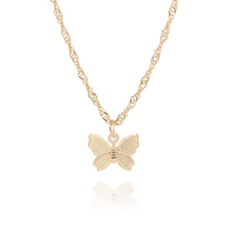 ~ PIYOSHI08 ~ Kalung Gelang Kupu-Kupu Aksesoris Clavicle Butterfly Gaya Korea Untuk Wanita AF44