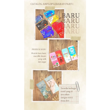 

AMPLOP LEBARAN KEKINIAN NEW DESAIN isi 10 pcs PART 1