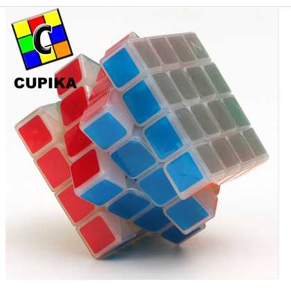 Rubik 4x4 4x4x4 ZCUBE Transparant mainan anak edukasi