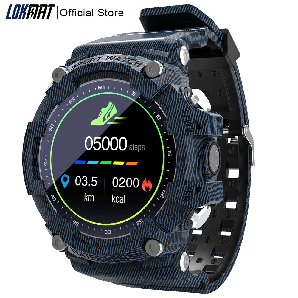 LOKMAT Menonton ATTACK 2 Bluetooth Smart Watch Sport 5ATM Tahan Air SmartWatch Kebugaran Tracker Hea