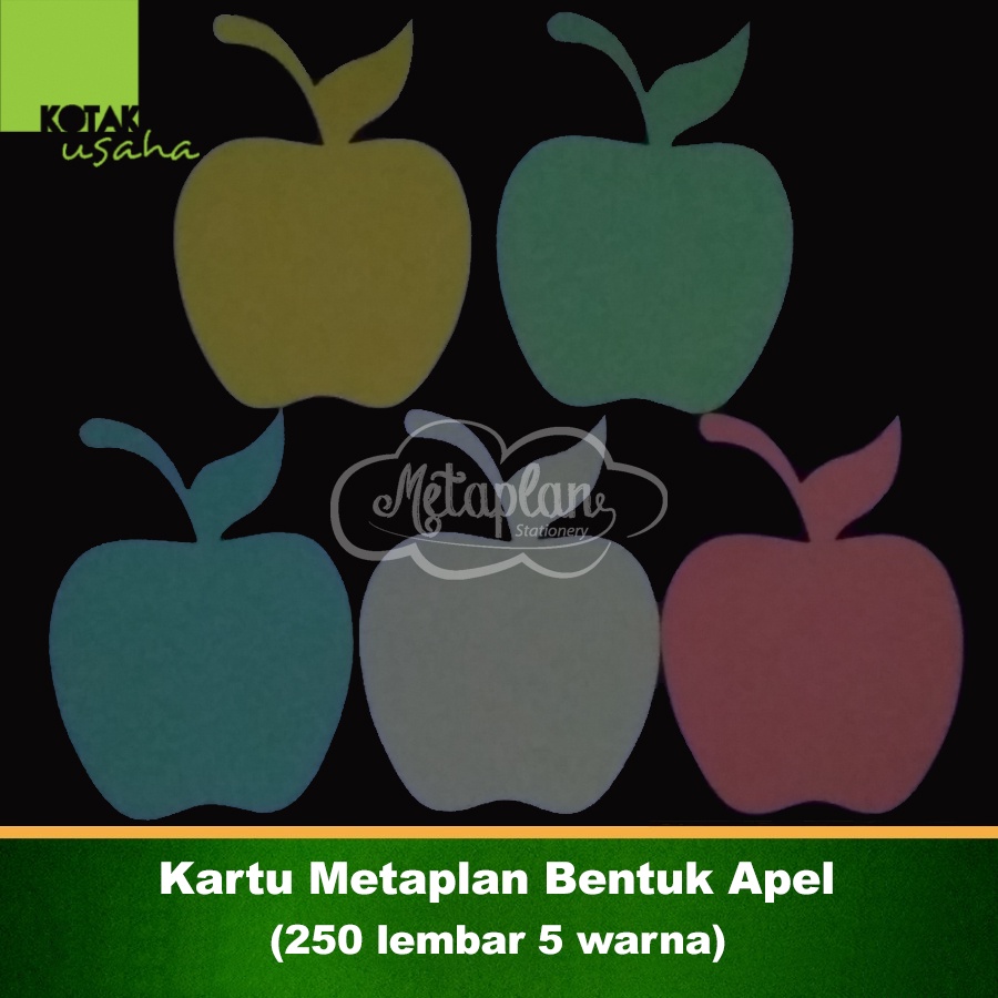 

Kartu Metaplan Bentuk Apel (250 lembar 5 warna)