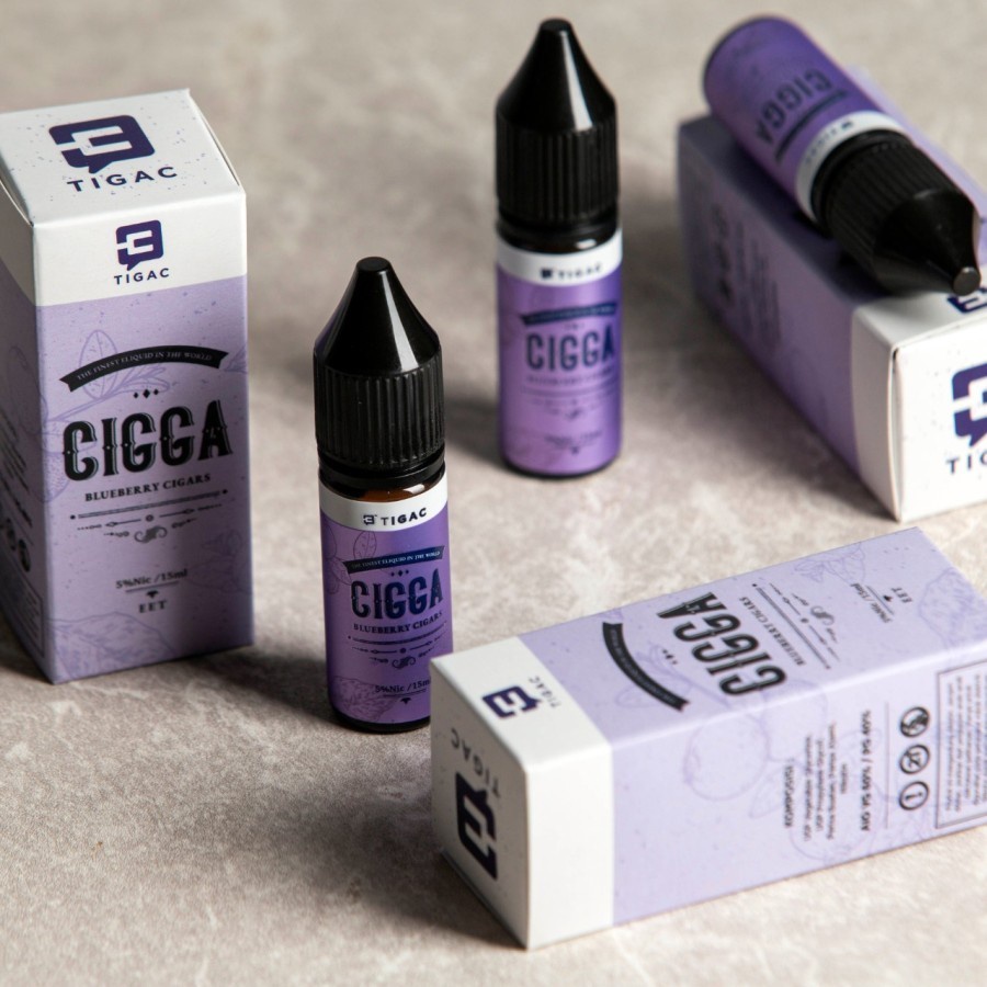 Liquid Saltnic Cigga 15ml | Cigga Series 15ml by Tigac | Cigga Blueberry | Cigga Strawberry | Cigga Coffee | Liquid Saltnic Murah