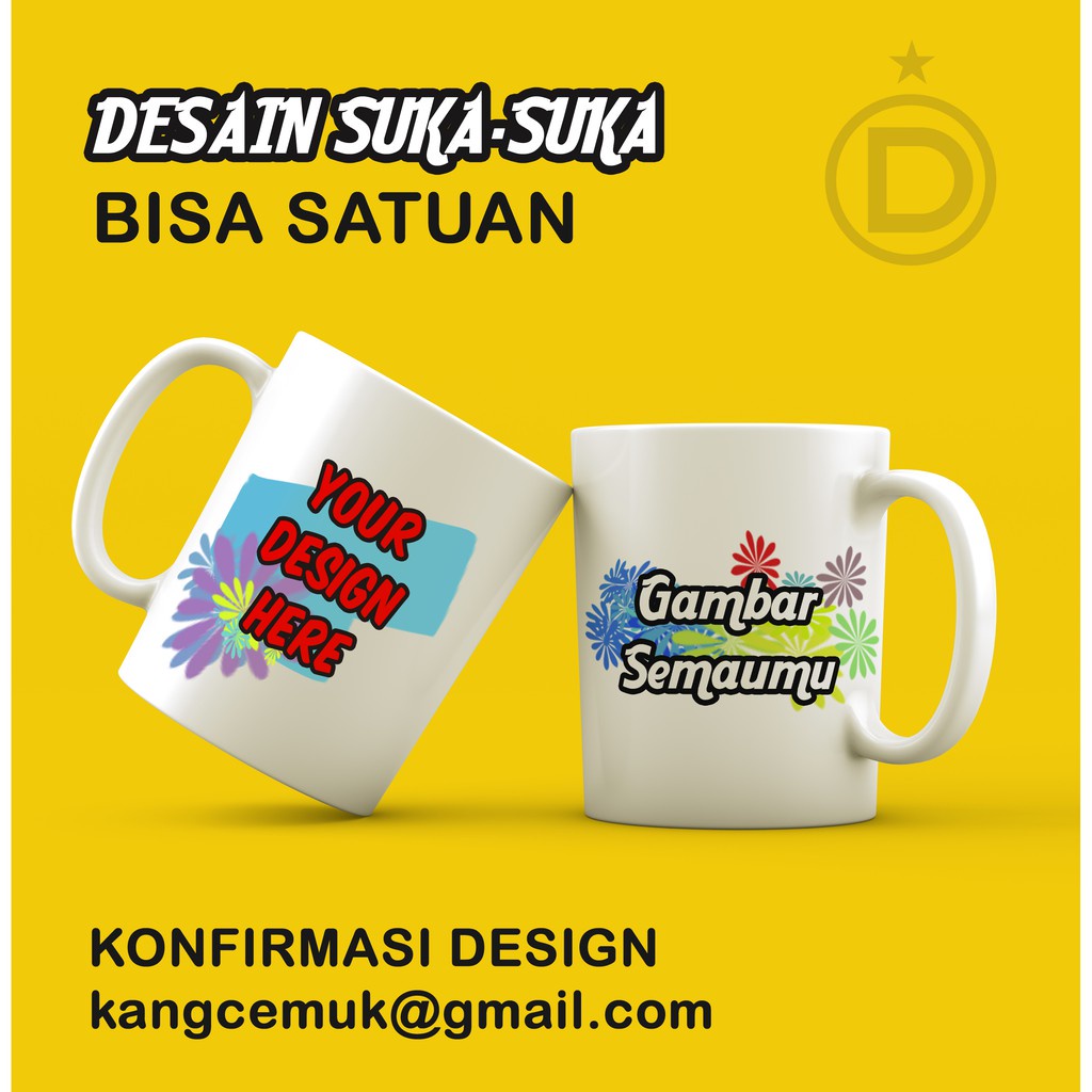 Mug Gelas Custom Buat Kado Souvenir Anniversary