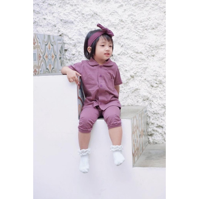 T24 - Keola Setelan Anak Piyama Good Night / Setelan Anak Kasual Premium Baju Tidur Anak