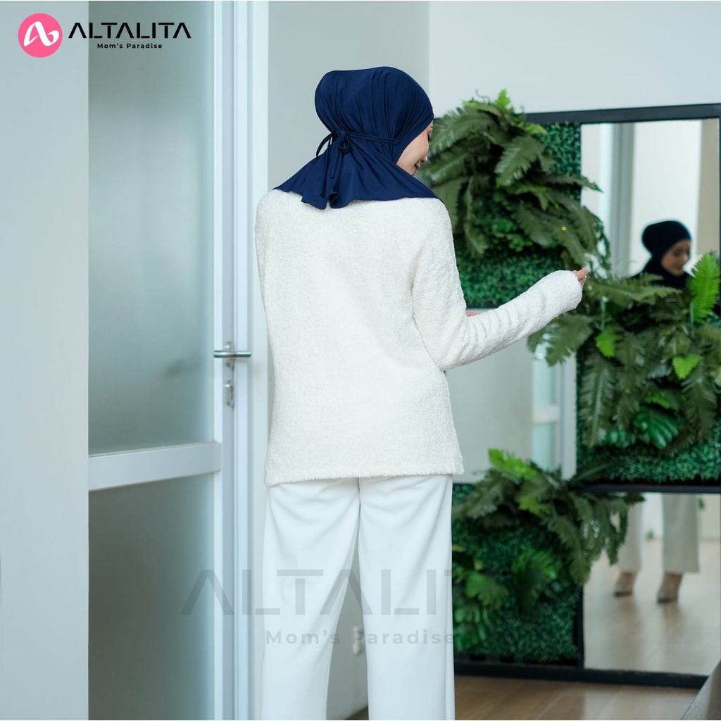 Altalita - Hijab Bergo Nyta Kerudung Sport Instan Tali Non Pet / Non Pad Bahan Jersey Premium Cocok Untuk Olahraga Volly Futsal Senam dan Sehari-Hari