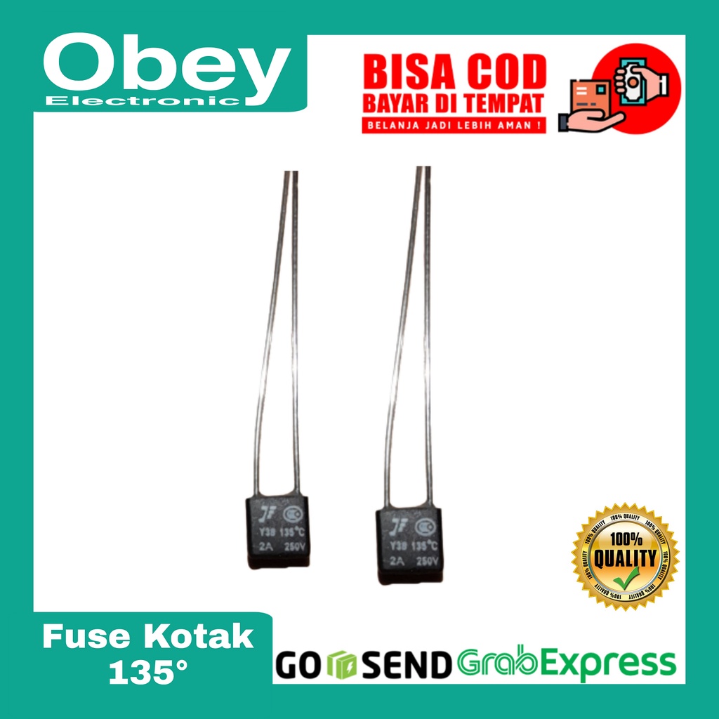 Thermal Fuse Kotak 135 C untuk kipas angin