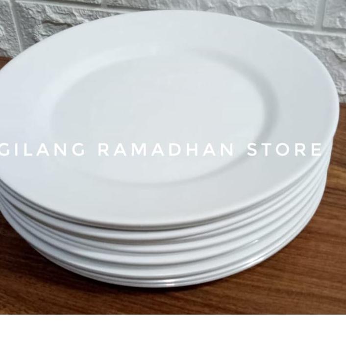 ☼ PIRING MAKAN MELAMIN CEPER POLOS UKURAN 10 INCH PUTIH ☁
