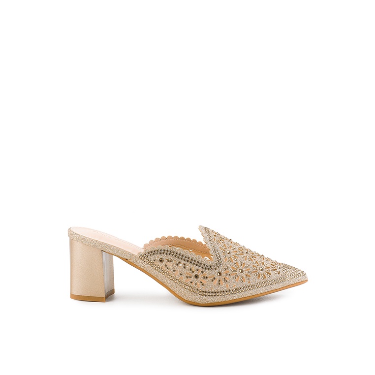 Sepatu Heels Andre Valentino Original Insole PU Hill Nikahan Glamour Branded Ladies Shoes 06156Za Wa