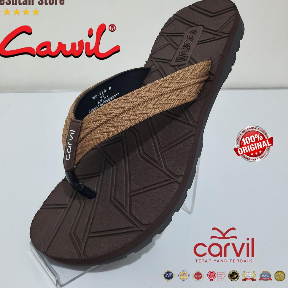 READY Sendal Jepit Carvil Pria Premium WOER & RENALDO & PIAGIO Adventure Original [DeSutan Store]