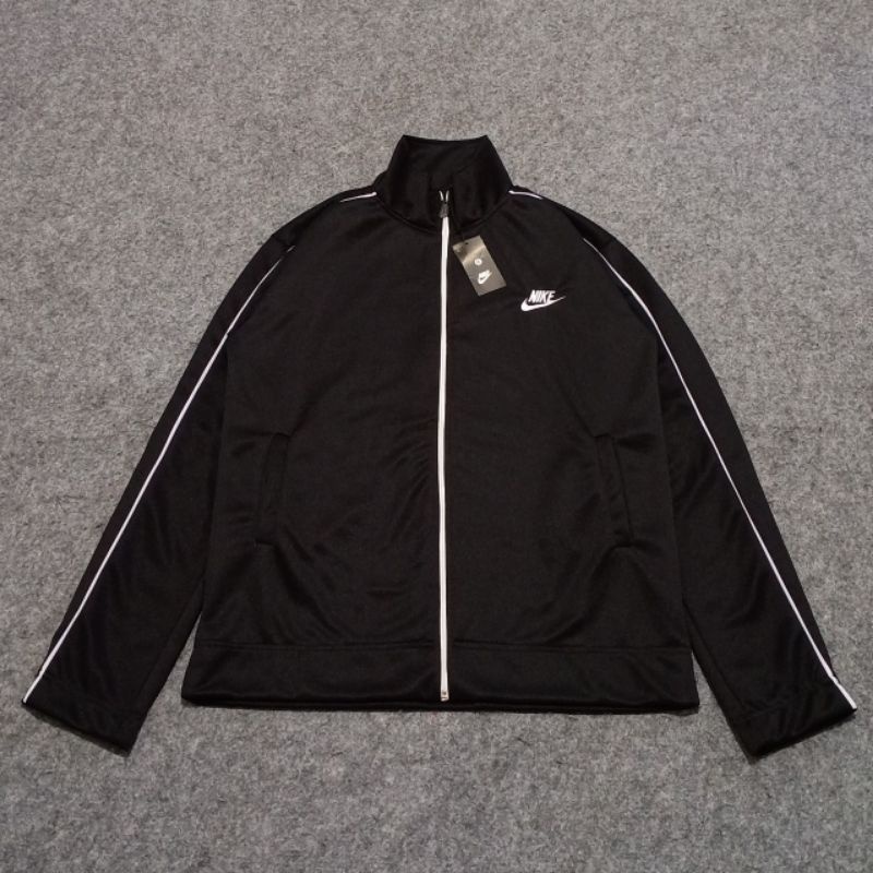 TRACKTOP NIKE BLACK BORDIR FULL TAG LABEL CASUAL