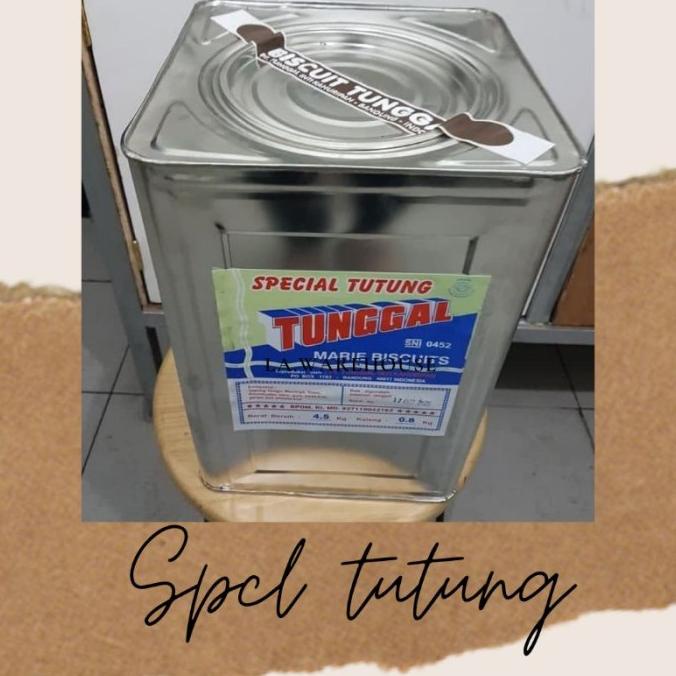 

BISKUIT KALENG BISKUIT MARIE TUTUNG GOSONG TUNGGAL KALENG 4.5 KG EL09I09A82L