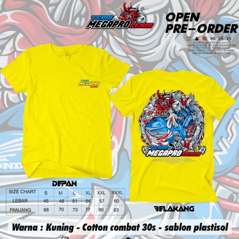 T-shirt (TEAM_MEGAPRO_CERIA)YELLOW