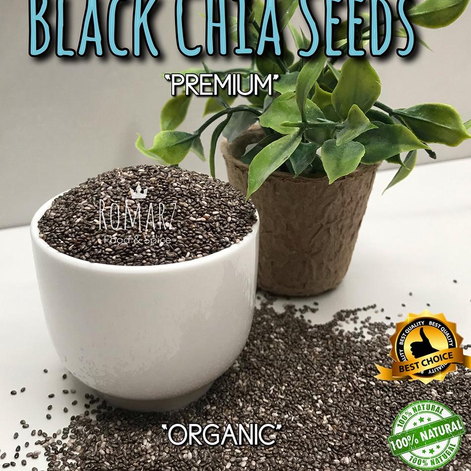 

✷ ORGANIC BLACK CHIA SEEDS PREMIUM 500 gr | Organic Chia Seed 500gr ➬