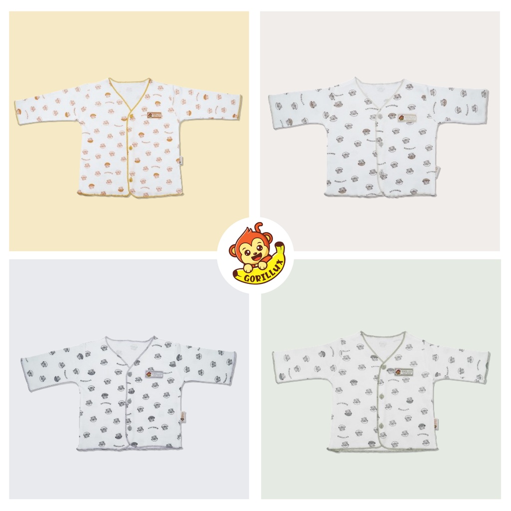 GORILLUX 1 Pcs Baju Panjang Bayi Neci Gorillux (0-12 Bulan)