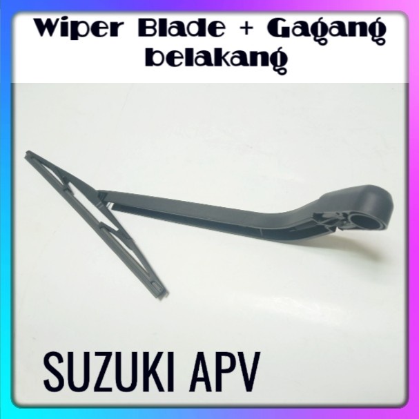 WIPER BLADE +ARM/TANGKAI KACA BELAKANG SUZUKI APV