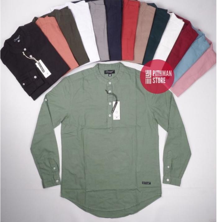 STOK TERBATAS kemeja semi kemko kemeja concept / kemeja koko / semi koko lengan panjang