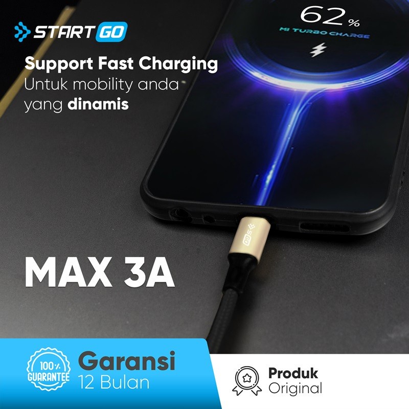 STARTGO Kabel data charger fast charging type C to C - NCC