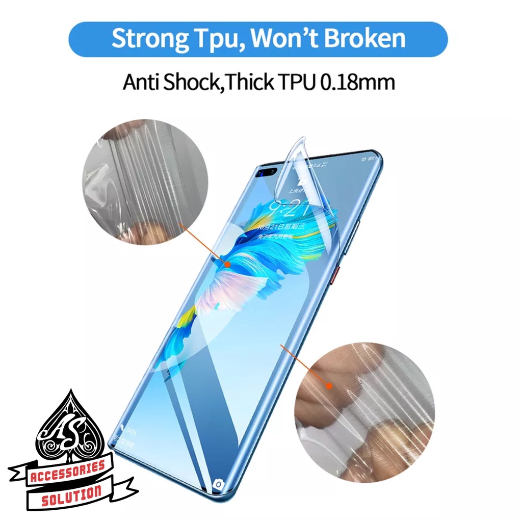 hydrogel screen protector BENING CLEAR for OPPO RENO 2 2F 2Z 3 PRO 4 4F 5 5F 6 6Z 7 8 4G 5G 7 8 PRO 8Z 7Z 8T 8 7 LITE pelindung layar hp depan