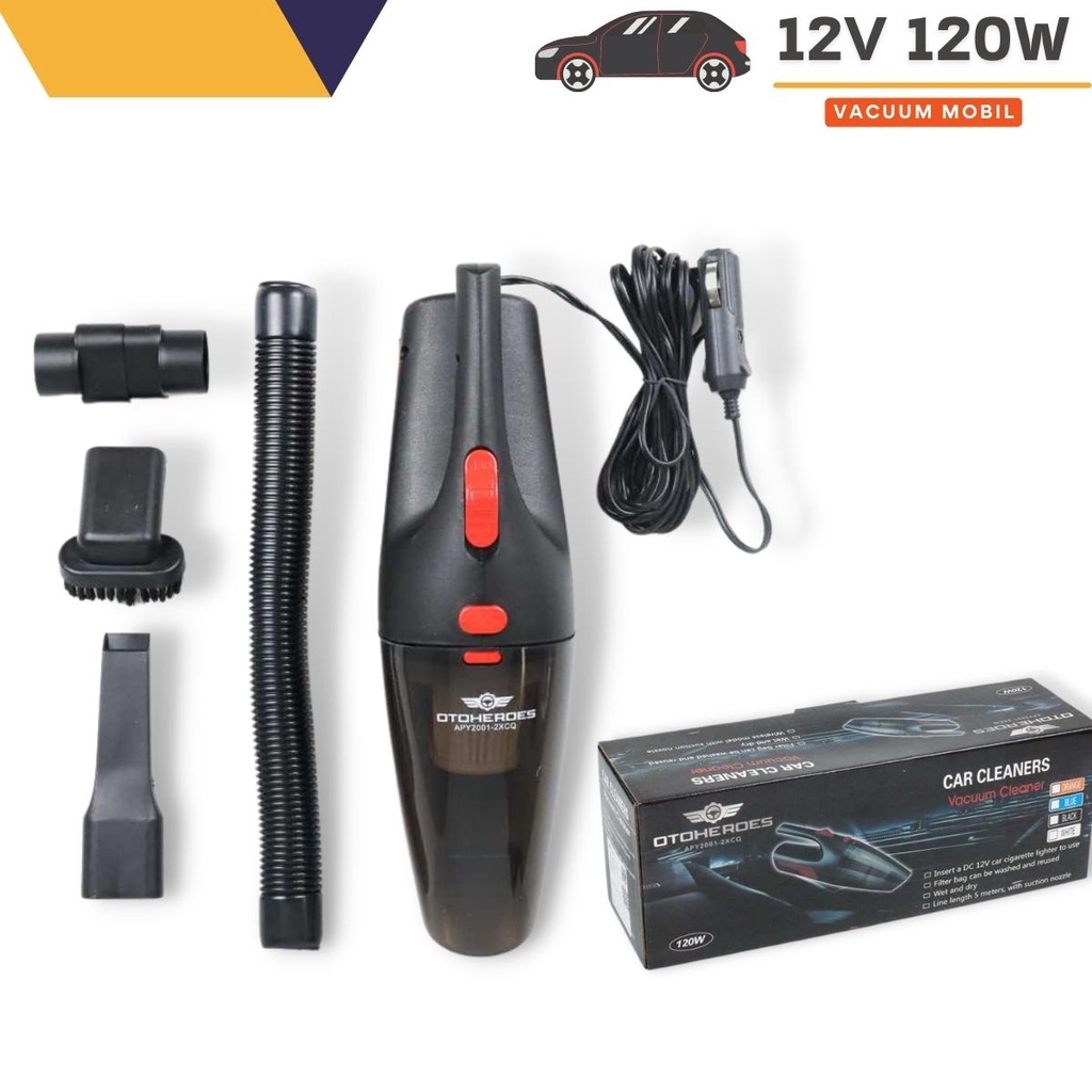 Alat Pembersih Mobil Portabel - Vacuum Cleaner Penyedot Debu 12V 120W