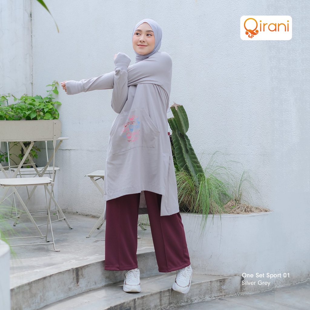 Qirani Setelan Olahraga Muslimah One Set Sport 001