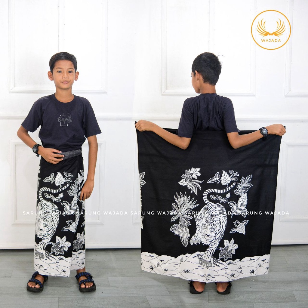 SARUNG BATIK ANAK TK SD MOTIF TERBARU | SARUNG BATIK AQIL | SARUNG MUZA | WAJADA TERLARIS