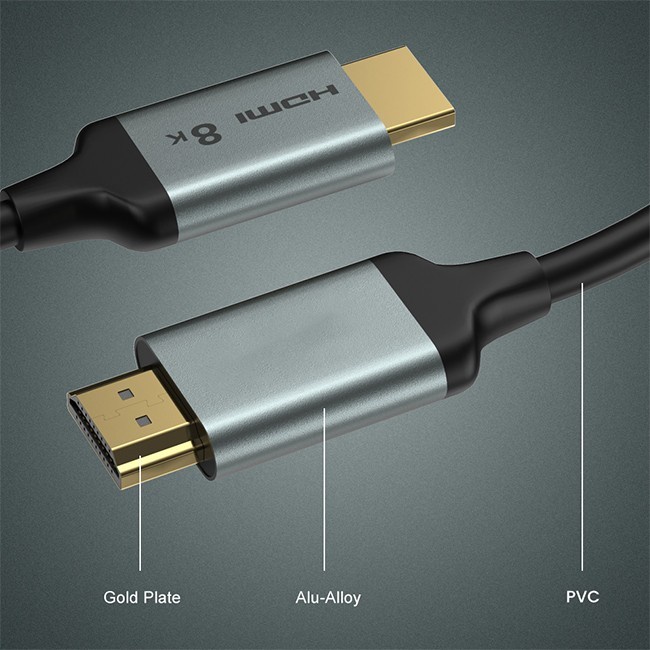 Kabel HDMI 2.1 High Quality 8K 144Hz UHD FHD Gold Plated