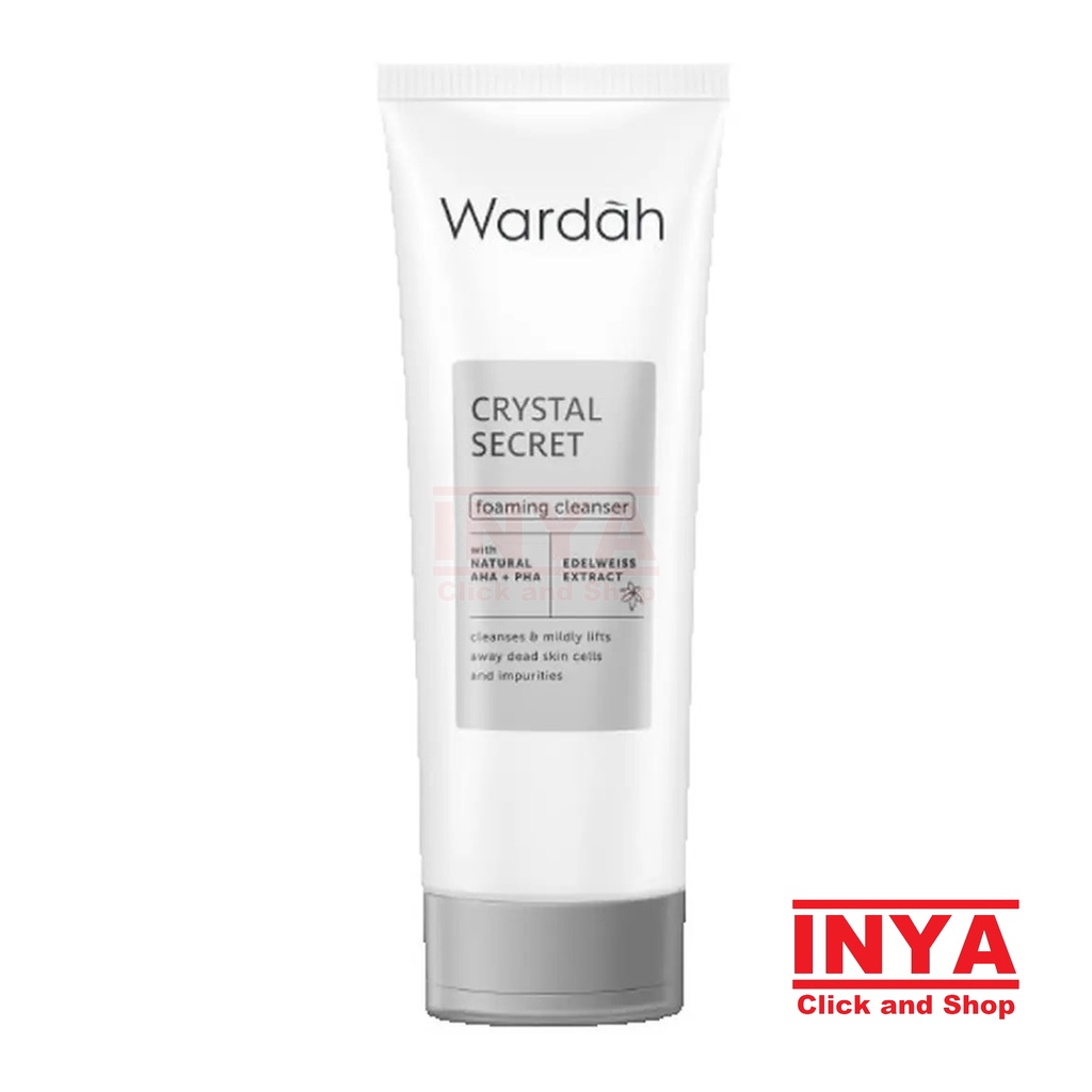 WARDAH CRYSTAL SECRET NATURAL AHA FACIAL WASH 100ml - Sabun Wajah