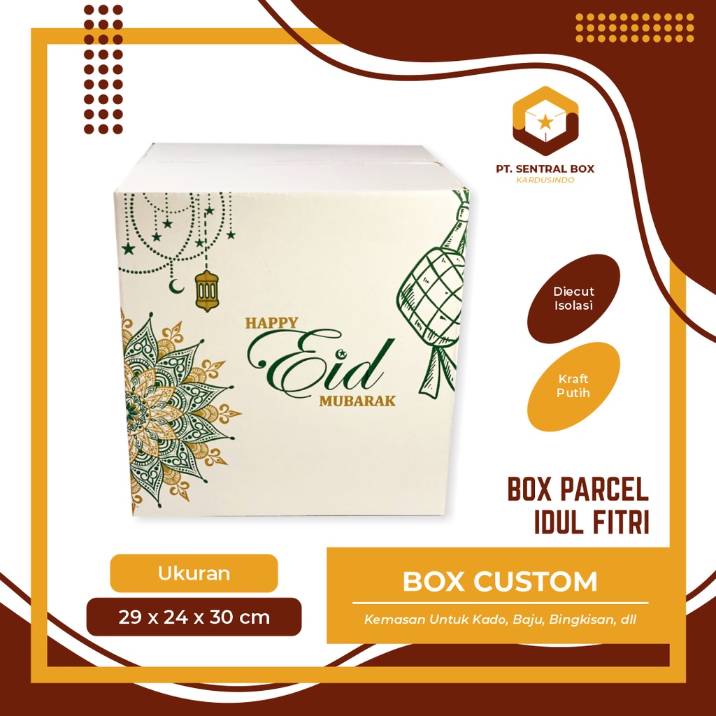 

Gift Box Parcel Spesial Idul Fitri - Uk. 29 x 24 x 30 cm