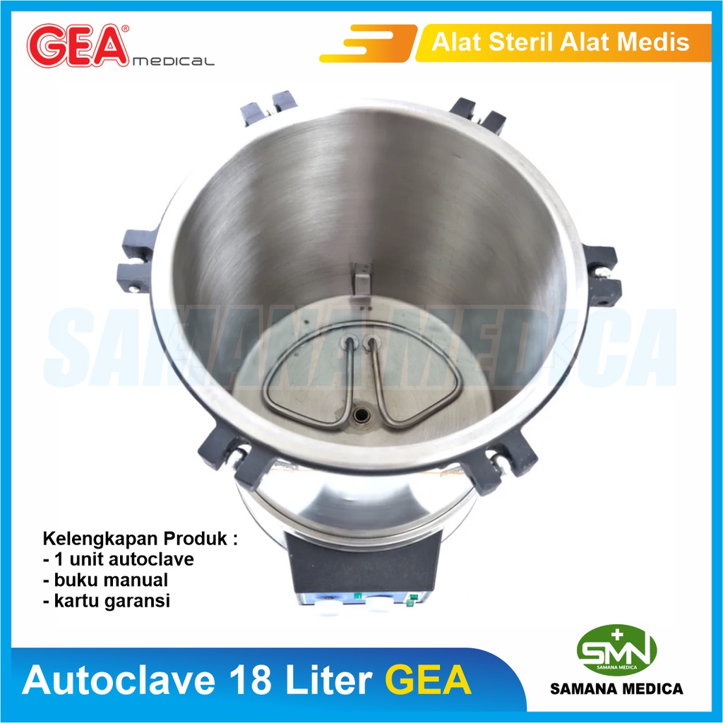 Autoclave 18 Liter GEA YX-18LDJ Dengan Timer Alat Steril Alat Medis GEA Murah