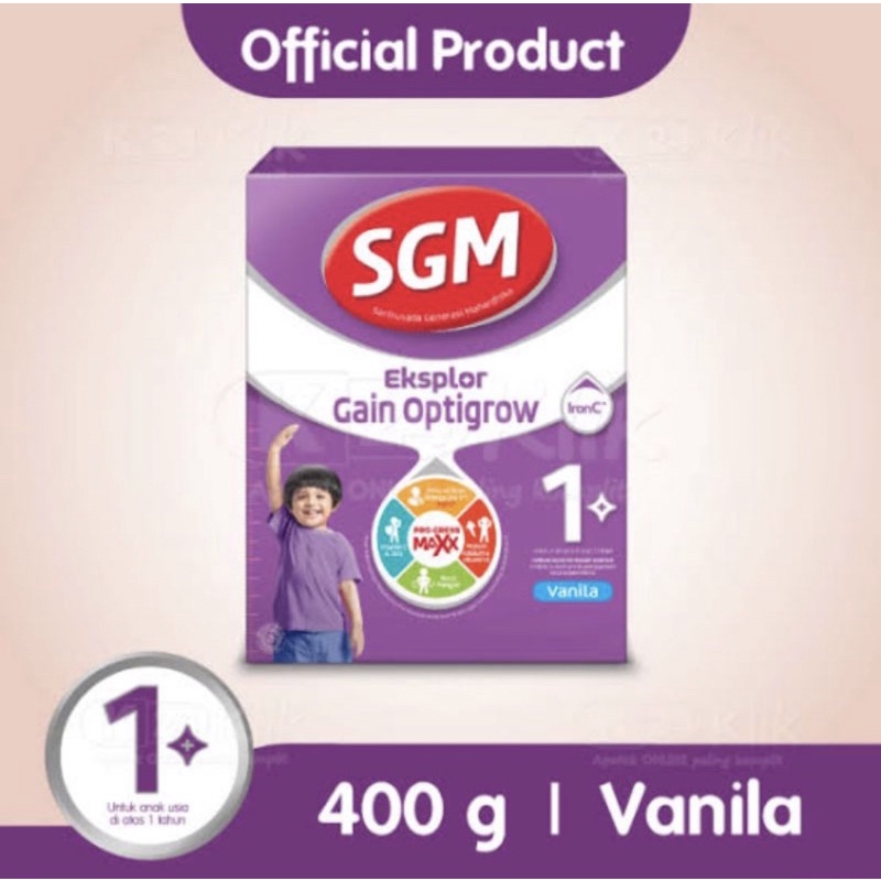 Ready SGM explore gain optigrow 1+ Susu tinggi kalori
