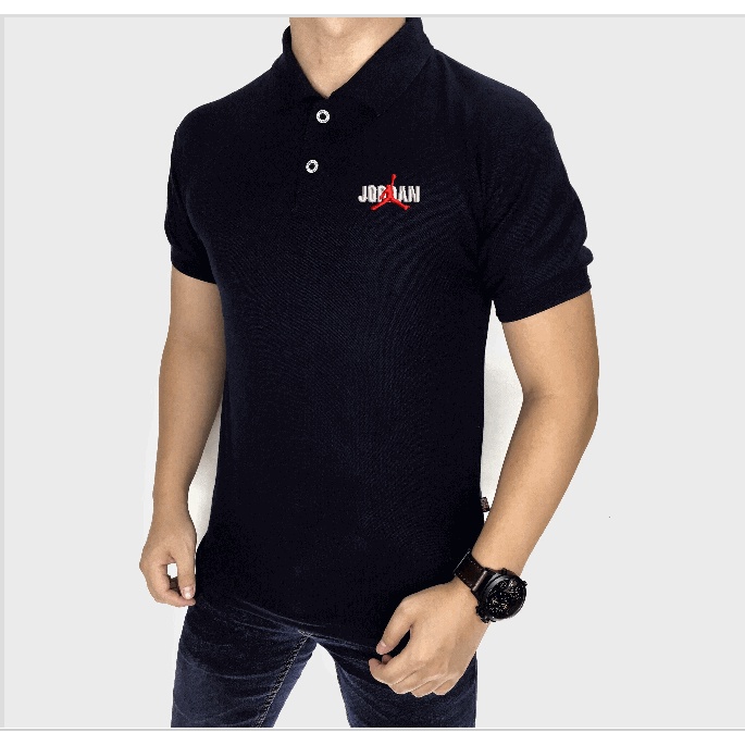 Poloshirt polo Shirt Kaos Polo Kaos Kerah Sport NIKE JORDAN Logo Bordir