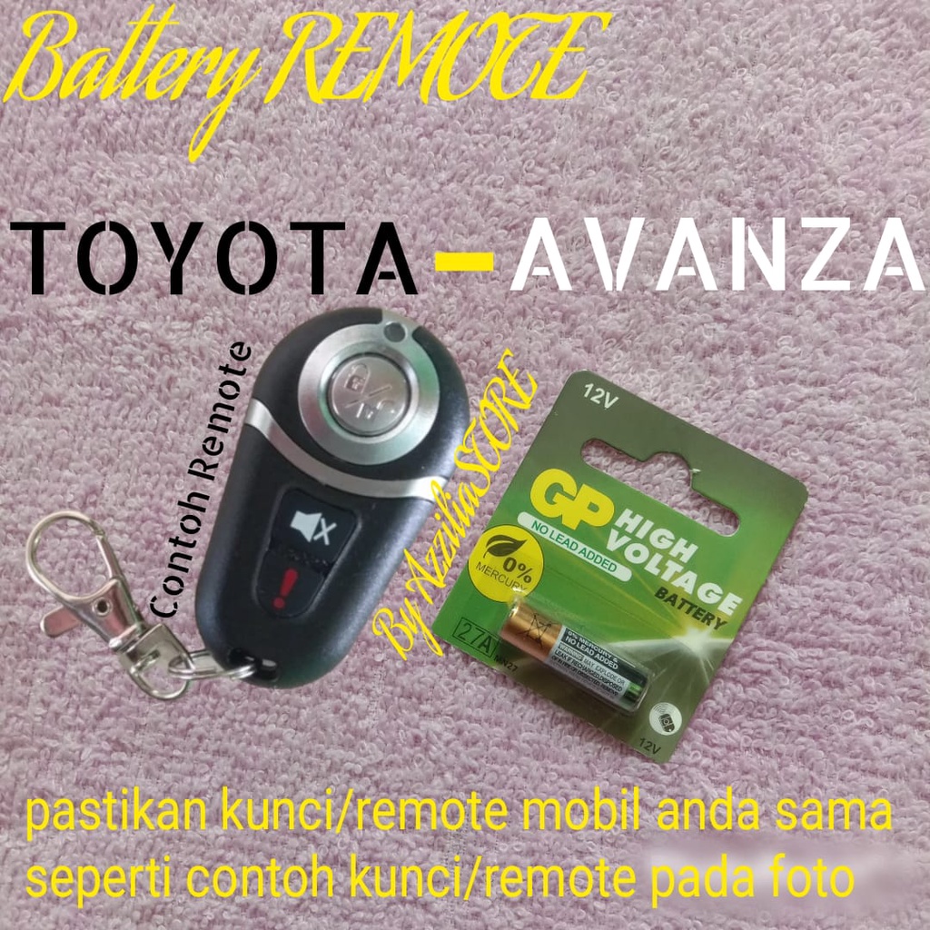 Baterai Battery Batre Batrai Untuk Remote Remot Kunci Mobil Toyota Avanza Lama
