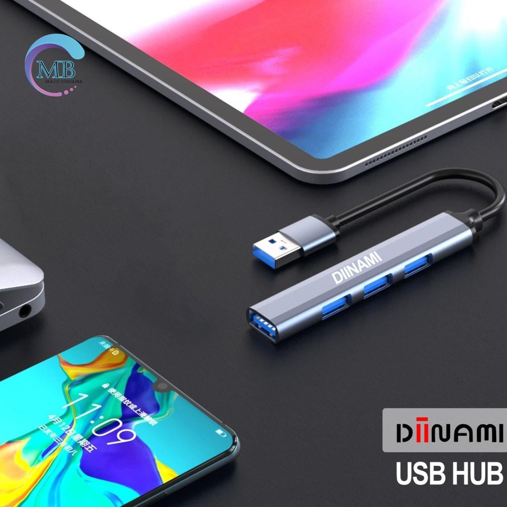 DIINAMI DM- G06 USB Hub 4 Ports USB 3.0 High Speed 5GBPS Original - Garansi Resmi 1 Tahun MB4451