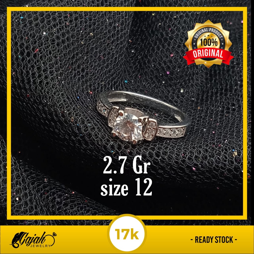 Cincin Emas 17K - 2.7 Gr Kadar 750 - 4338