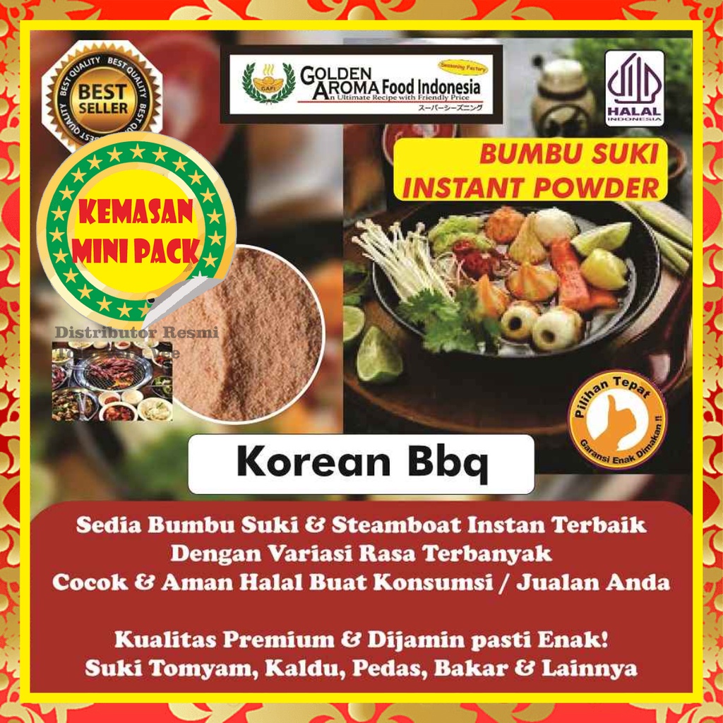 

Bumbu Suki Halal Korean BBQ 50Gr Shabu Hotpot Sample Rasa Korean BBQ Kecil Instan Steamboat Sabu Kuah Soup Original Stemboat Steamboot Sukiyaki Grill Bakar Instant Gafi Murah Enak Terbaik Premium Promo Rekomendas